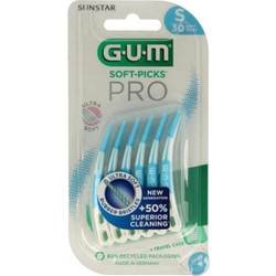 Gum 689 Pro Μεσοδόντιες Οδοντογλυφίδες S Γαλάζιες 30τμχ