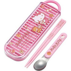 Chopsticks & Spoon Set Sweety Pink - Hello Kitty