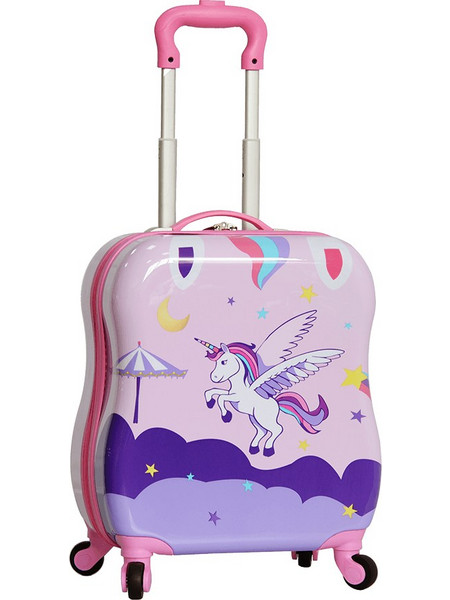 Snowball 846.196103 Παιδική Βαλίτσα Καμπίνας 44x34x20cm με 4 Ρόδες Λιλά