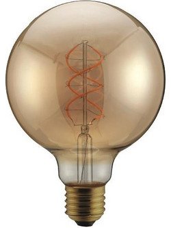 ΛΑΜΠΑ LED G95 FILAMENT DECOR 5W E27 1800K 220-240V DIMMABLE GOLD