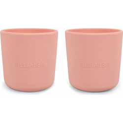 Filibabba Ποτήρι Σιλικόνης Peach 2τμχ