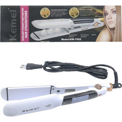 Kemei KM-7062 White Ισιωτική Μαλλιών με Ατμό