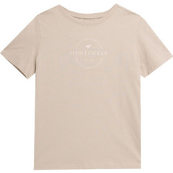 4F Γυναικείο Αθλητικό T-Shirt Nude 4FAW23TTSHF0902-83S