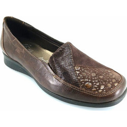 Boxer 52184 (καφέ δέρμα) γυναικεία slip-on