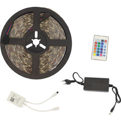 Ταινία LED RGB 5m με Τηλεχειριστήριο και Τροφοδοτικό Τύπου SMD5050