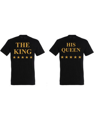 T-shirt The King and His Queen Star Gold (σετ 2 τεμ.) 2375