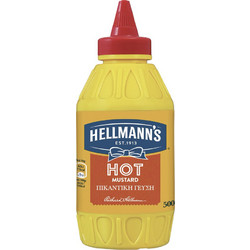 Hellmanns Hot Μουστάρδα Πικάντικη Γεύση 500gr