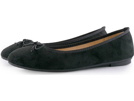 2137LT Love4shoes Γυναικεία Ballarinas ΜΑΥΡΟ