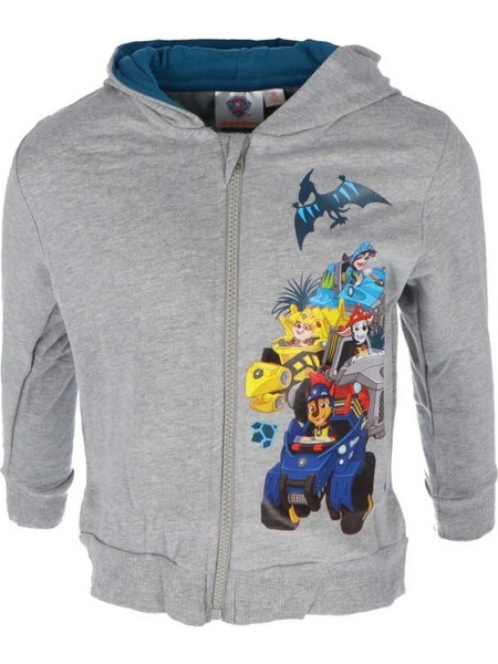 Παιδική Ζακέτα Paw Patrol με Κουκούλα σε Γκρι Χρώμα