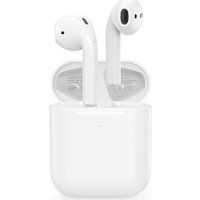 Earbud Bluetooth Handsfree Ακουστικά Λευκά Tύπου Iphone