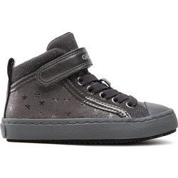 Geox Kalispera Παιδικά Sneakers Μποτάκια Ανθρακί J744GI0DHAJC1006