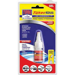 TURBO - ΚΟΛΛΑ GEL ΤΑΧΕΙΑΣ ΣΥΓΚΟΛΛΗΣΗΣ ΔΙΑΦΑΝΗΣ 10gr 94110