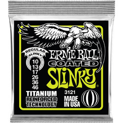 Ernie Ball 3121 Σετ 6 Χορδές Ηλεκτρικής Κιθάρας Titanium 10-46" Normal Tension