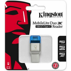 Kingston MobileLite Duo 3C Card Reader OTG USB-C & USB-A 3.2 Gen 1 για microSD