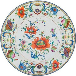 Σουβέρ Στρογγυλό Chinese Ceramic Caspari Σετ 4 Tεμαχίων (10 cm)