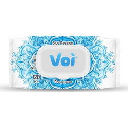 Voi Blue Passion Μωρομάντηλα Χωρίς Οινόπνευμα 120τμχ