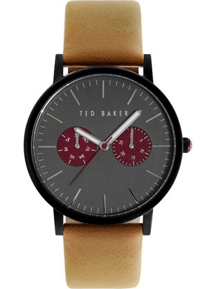 Ted Baker Ανδρικό Ρολόι με Πορτοκαλί Δερμάτινο Λουράκι TE10024783