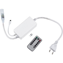 70666 Controller Αδιάβροχος IP44 AC/DC 230V με Ασύρματο Χειριστήριο RF για έως 100 μέτρα Μονόχρωμου Φωτοσωλήνα LED Μ9 x Π5 x Υ3cm