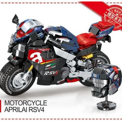 Συναρμολογούμενη μοτοσικλέτα LEIBAO 8109 Aprilia RSV4 1:14