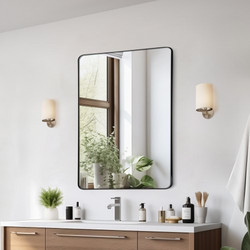 VEVOR Τετράγωνος Καθρέφτης Τοίχου 22" x 30" με Πλαίσιο Αλουμινίου JXJ2230INCHBW5FLZV0