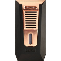 COLIBRI - Αναπτήρας Slide Double Jet Punch Μαύρος-Bronze (LI850T13)