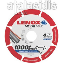 LENOX METALMAX 115Χ1.3mm Μεταλικός Δίσκος Κοπής Μετάλλου 2030865