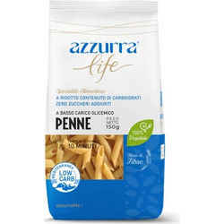 Azzurra Life Penne Ζυμαρικά Πένες με Χαμηλούς Υδατάνθρακες 150gr
