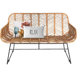 Καναπές-παγκάκι Nextdeco Kalani φυσικό rattan Υ77x112x63εκ
