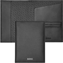 HUGO BOSS HLP403A Passport Holder Classic Smooth Black