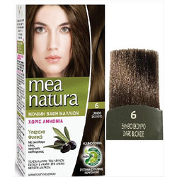Farcom Mea Natura 6 Ξανθό Σκούρο Φυτική Μόνιμη Βαφή Μαλλιών Χωρίς Αμμωνία 60ml