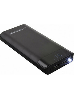 Esperanza Photon Power Bank 17400mAh με 2 Θύρες USB-A Black