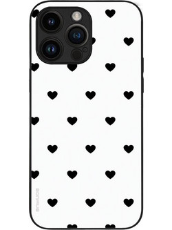 Sonique Heart Series Back Cover White (iPhone 14 Pro Max)