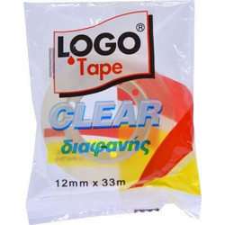 Logo Tape Clear 12x33 Διαφανής (66ΔΑ311)