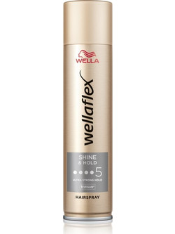 Wella Wellaflex Sniny Hold Λακ Μαλλιών για Λάμψη Δυνατό Κράτημα 400ml