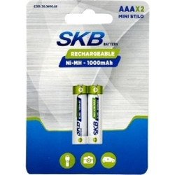 SKB 38.0490.60 - Επαναφορτιζόμενες μπαταρίες MH1000AAa 2 τεμ. Ni-Mh 1000mah