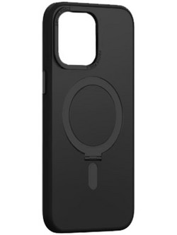 MLK+ Semiclear Magnetic Hard Stand Case για Apple iPhone 13 - Μαύρο