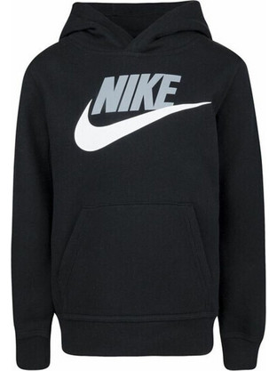 Nike Παιδικό Φούτερ με Κουκούλα Μαύρο FD2988-010