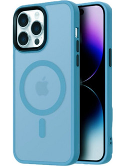 Magnetic Collection MagSafe case for iPhone 16 - light blue