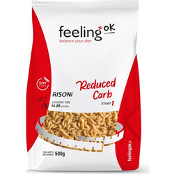 Ζυμαρικά Risoni Start (κριθαράκι) με φυτικές ίνες Low Carb FeelingOk 500g - FeelingOk