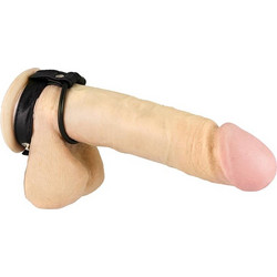 Rimba Penis & Ball Strap R7427.35 Ρυθμιζόμενα Δαχτυλίδι Πέους & Όρχεων Μεταλλικό Μαύρο
