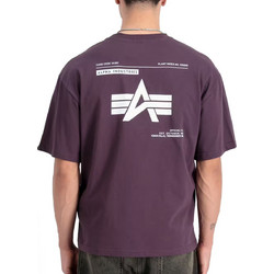 ALPHA INDUSTRIES Logo BP T-Shirt - Plum