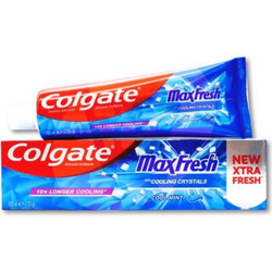 Colgate Max Fresh Cooling Crystals Cool Mint Οδοντόκρεμα για Λεύκανση & Ευαίσθητα Δόντια κατά της Πλάκας & της Ουλίτιδας 100ml