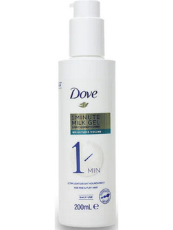 Dove 1 Minute Milk Gel Light Conditioner για Προστασία Χρώματος για Βαμμένα Μαλλιά 200ml