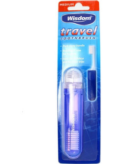 Wisdom Οδοντόβουρτσα Travel Size Μωβ