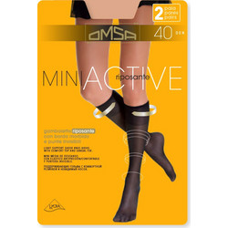 Omsa Miniactive 40 Den Γυναικείες Κάλτσες Μπεζ 2 Pairs