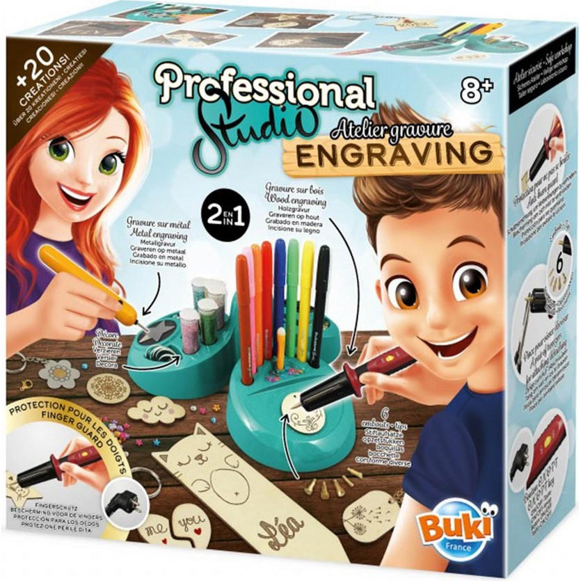 Buki Studio Poterie Professionnel – Tour Électrique Enfant, 2kg De Terre, Outils Et Décorations, Dès 8 Ans