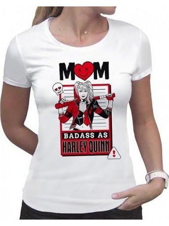 DC Comics - Mom Badass as Harley Quinn Γυναικείο White T-Shirt
