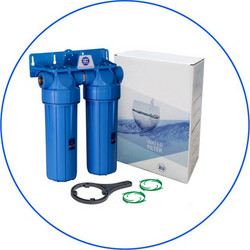 Διπλή φιλτροθήκη FHPRN12-B-TWIN 10'' με παροχή 1/2'' της Aqua Filter