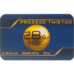 Tesla Handcrafted Coils Premade Coils Pressed Twisted Ni80 (2x28ga) 0.5 Ohm