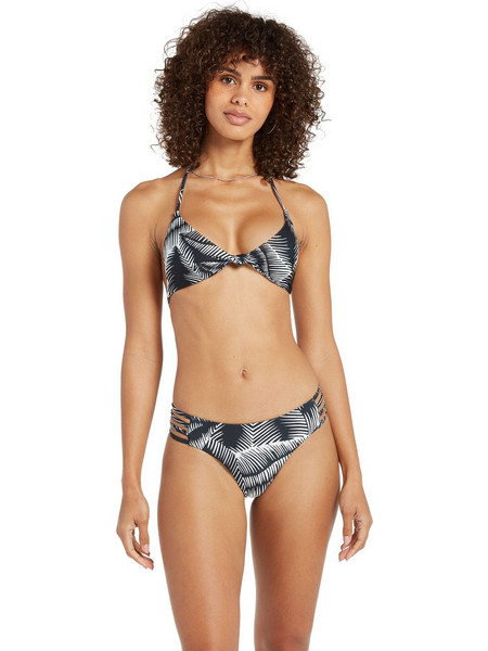 Volcom Stay Or Leaf Bikini Slip Floral Μαύρο O2112203-BLK